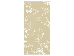 Chic Antique Oster-Deko-Längliche Serviette mit Blumen Happy Easter