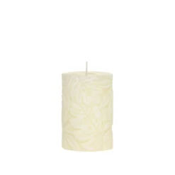 Chic Antique Kerzen-Macon Stumpenkerze mit Blattmuster