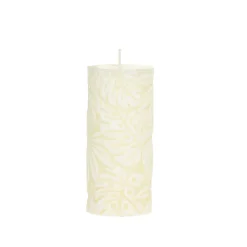 Chic Antique Kerzen-Macon Stumpenkerze mit Blattmuster