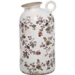Chic Antique Gartendekoration|Vasen-Nancy Vase mit Blumenmotiv