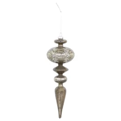 Chic Antique Weihnachtsdeko-Ornament aus Glas mit Glitzer