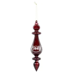 Chic Antique Weihnachtsdeko-Ornament aus Glas mit Glitzer