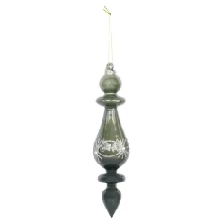 Chic Antique Weihnachtsdeko-Ornament aus Glas mit Glitzer