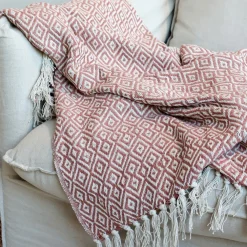 Chic Antique Decken & Plaids-Plaid Decke Aix aus recycelter Baumwolle