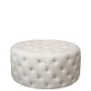 Chic Antique Hocker & Poufs-Pouf Malo aus Leinen