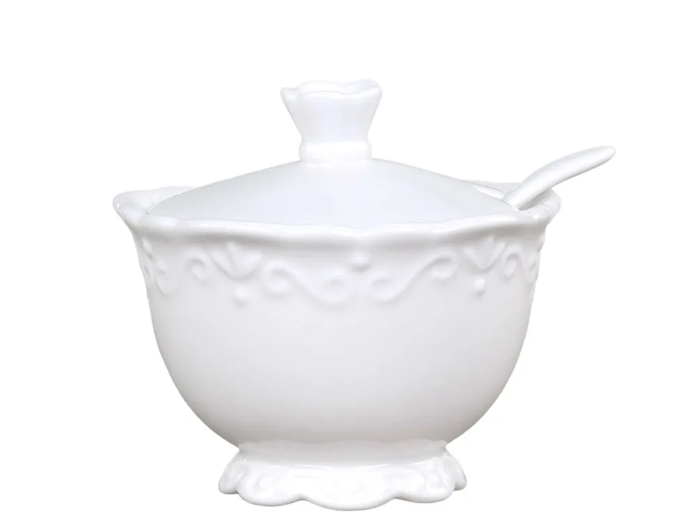 Chic Antique Chic Antique Provence|Geschirr & Tischdeko Skandinavisch-Provence Zuckerdose mit Löffel