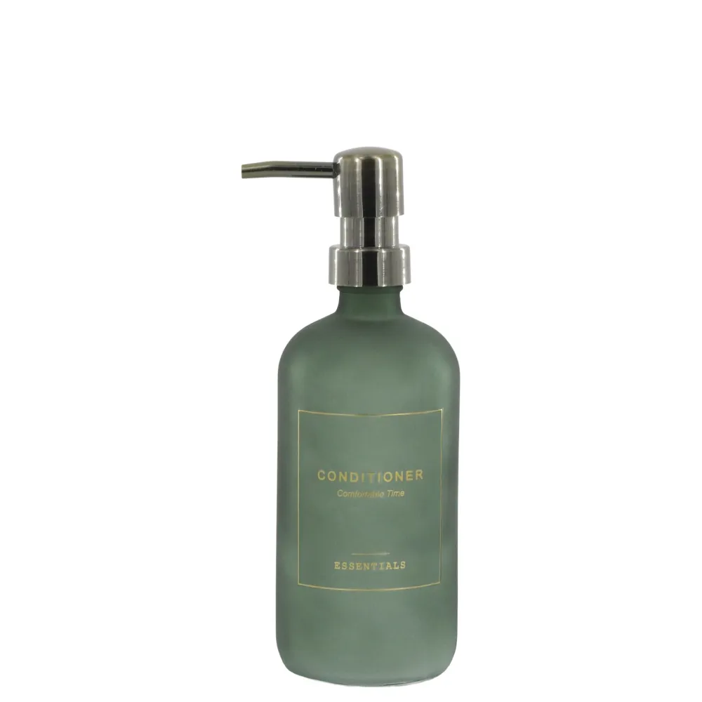 Chic Antique Bad-Aufbewahrung-Pump Flasche aus Glas Conditioner für Bad, Dusche