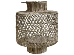 Chic Antique Laternen-Rattan Laterne geflochten