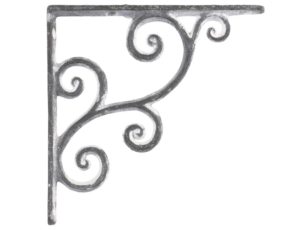 Chic Antique Wandregale-Regalträger aus Eisen mit Muster