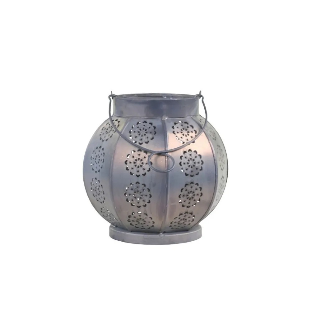 Chic Antique Laternen-Runde Laterne mit Muster aus Eisen