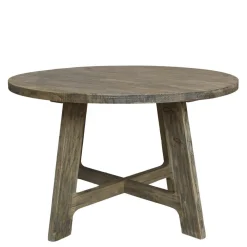 Chic Antique Beistelltische & Couchtische|Esstische-Runder Esstisch aus Recyclingholz