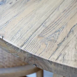 Chic Antique Beistelltische & Couchtische|Esstische-Runder Esstisch aus Recyclingholz