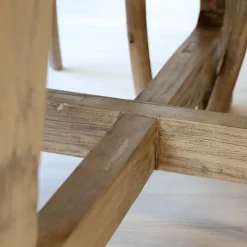 Chic Antique Beistelltische & Couchtische|Esstische-Runder Esstisch aus Recyclingholz