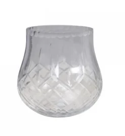 Chic Antique Teelichthalter-Rundlicher Teelichthalter mit Schliff