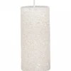 Chic Antique Weihnachtsdeko|Weihnachts- & Adventskerzen-Rustikale Stumpenkerze mit Glitzer