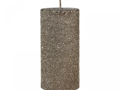 Chic Antique Weihnachtsdeko|Weihnachts- & Adventskerzen-Rustikale Stumpenkerze mit Glitzer