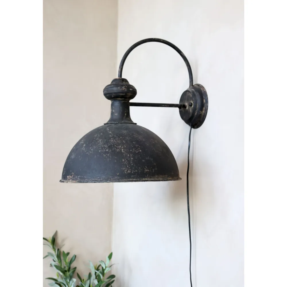 Chic Antique Wandlampen-Rustikale Wandlampe antik schwarz