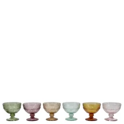 Chic Antique Trinkgläser|Geschirr & Tischdeko Skandinavisch-Saint-Émilion Trinkschale Glas mit Muster 6er