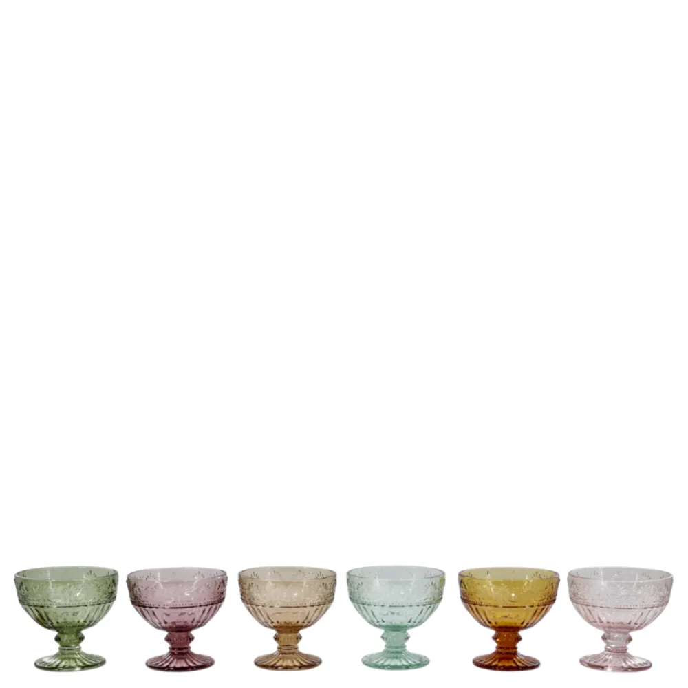 Chic Antique Trinkgläser|Geschirr & Tischdeko Skandinavisch-Saint-Émilion Trinkschale Glas mit Muster 6er