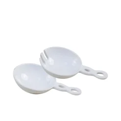 Chic Antique Salatschüsseln & Salatbesteck|Besteck-Salatbesteck 2er Set aus Porzellan