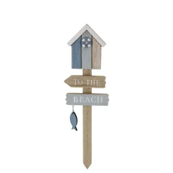 Chic Antique Gartendekoration|Schilder, Wandbilder & Poster-Schild To the Beach
