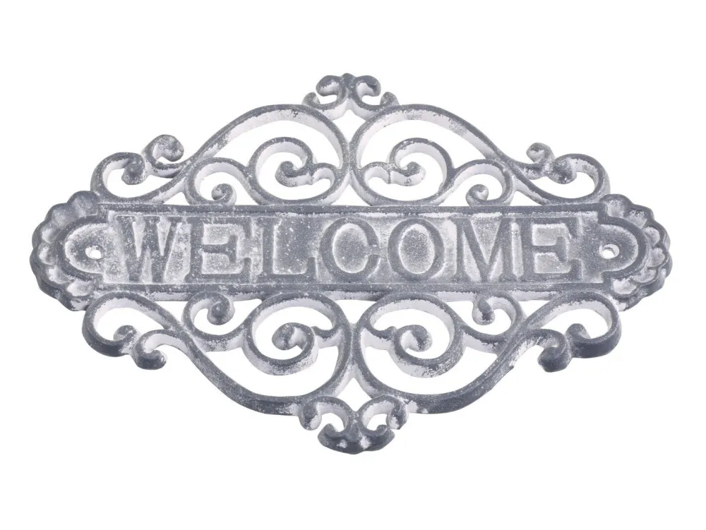 Chic Antique Schilder, Wandbilder & Poster-Schild Welcome