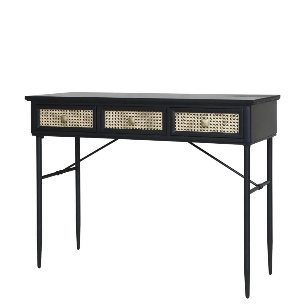 Chic Antique Schreibtische|Beistelltische & Couchtische-Schreibtisch mit 3 Schubladen