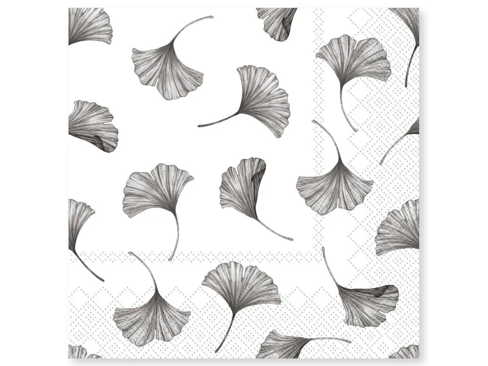 Chic Antique Servietten & Serviettenhalter|Geschirr & Tischdeko Skandinavisch-Serviette Gingko Blätter