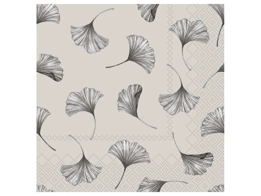 Chic Antique Servietten & Serviettenhalter|Geschirr & Tischdeko Skandinavisch-Serviette Gingko Blätter