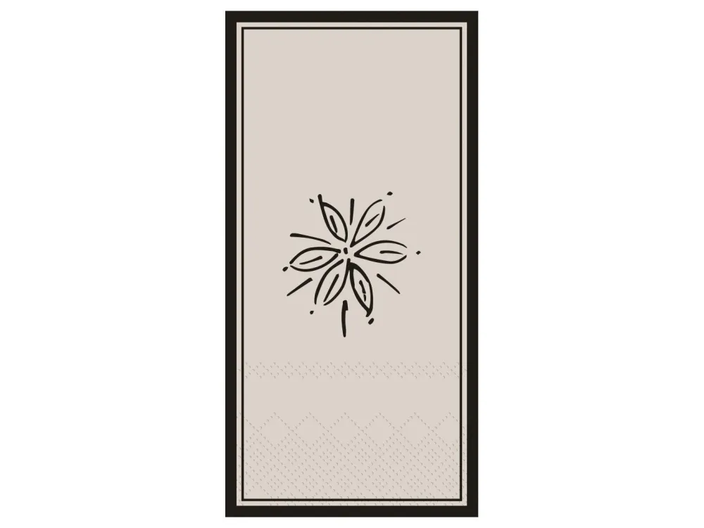 Chic Antique Servietten & Serviettenhalter|Geschirr & Tischdeko Skandinavisch-Serviette mit Blume