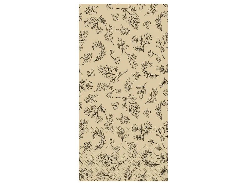 Chic Antique Herbstdeko|Servietten & Serviettenhalter-Serviette mit Blättern