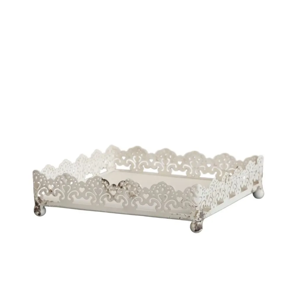 Chic Antique Servietten & Serviettenhalter|Geschirr & Tischdeko Skandinavisch-Serviettenhalter mit Dekorkante