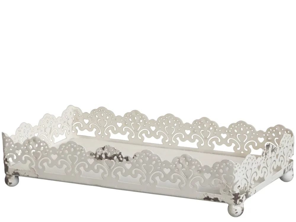 Chic Antique Servietten & Serviettenhalter|Geschirr & Tischdeko Skandinavisch-Serviettenhalter mit Dekorkante