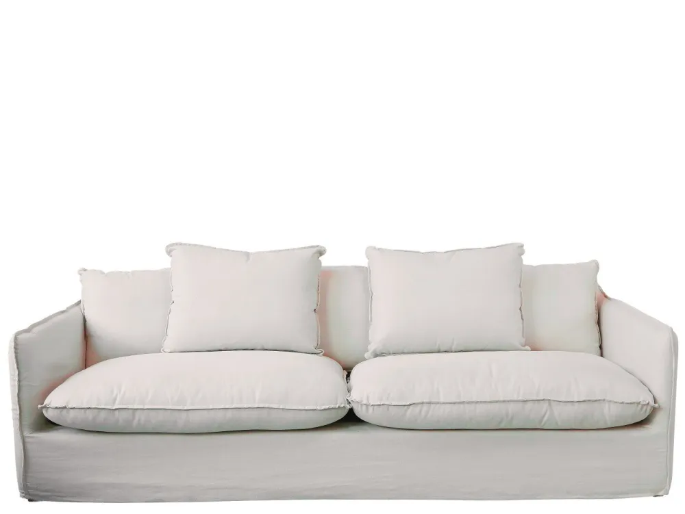 Chic Antique Sofas & Sessel-Sofa Malo Leinen mit 5 Kissen