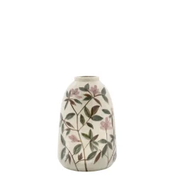 Chic Antique Vasen-Steingut Vase mit Blumenmotiv 2
