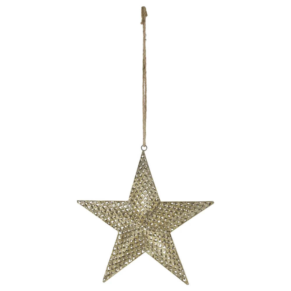 Chic Antique Weihnachtsdeko-Stern zum Aufhängen, Metall