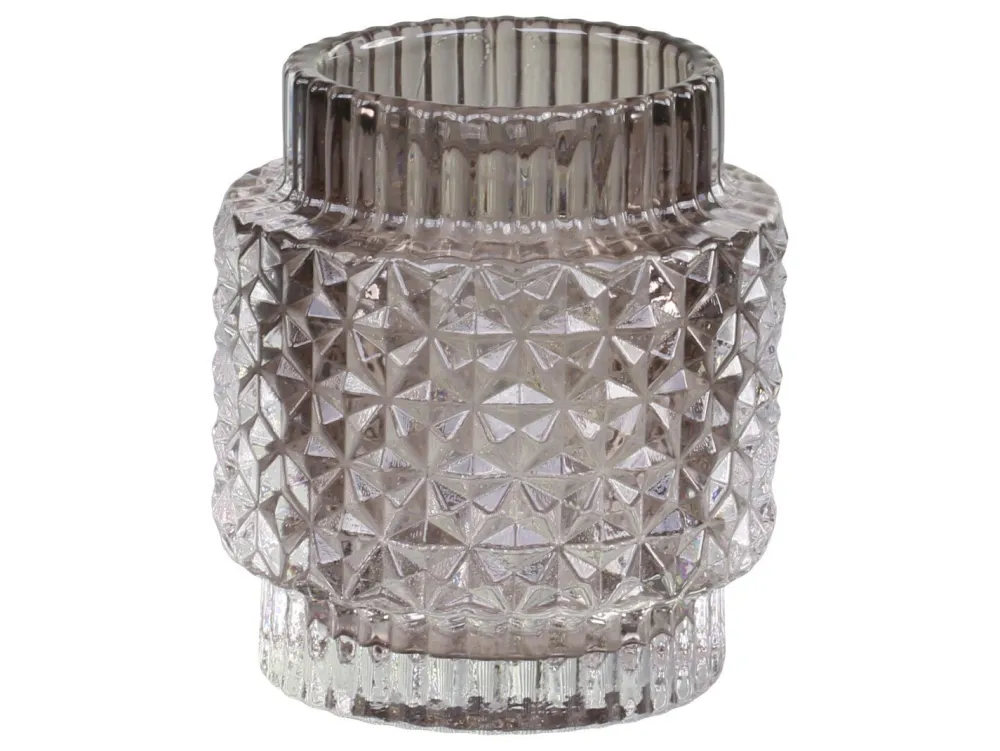 Chic Antique Teelichthalter-Teelichtglas mit Muster