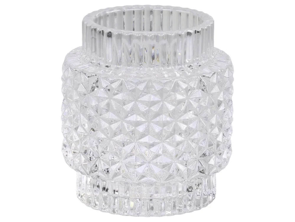 Chic Antique Teelichthalter-Teelichtglas mit Muster