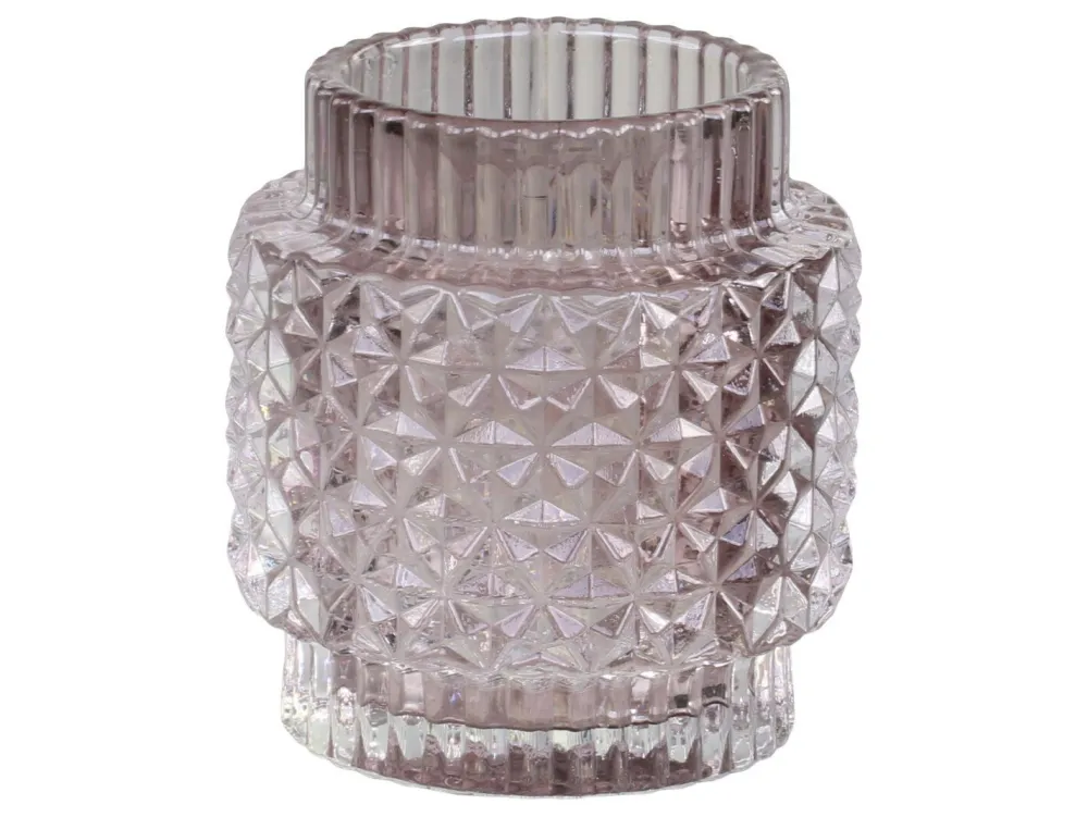 Chic Antique Teelichthalter-Teelichtglas mit Muster