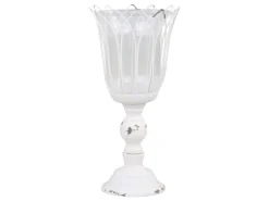 Chic Antique Teelichthalter-Teelichthalter auf Fuß mit Glas