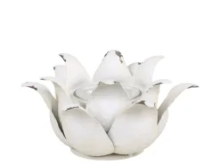 Chic Antique Teelichthalter-Teelichthalter Blume aus Eisen