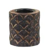 Chic Antique Teelichthalter-Teelichthalter Mangoholz mit Muster