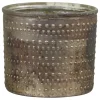 Chic Antique Teelichthalter-Teelichthalter mit Muster aus Glas