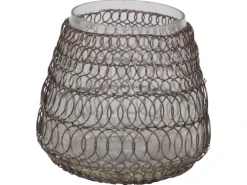 Chic Antique Teelichthalter-Teelichthalter Hurricane mit fil de fer Netz