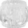 Chic Antique Teelichthalter-Teelichthalter mit Nuten und Perlenkante