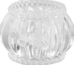 Chic Antique Teelichthalter-Teelichthalter mit Nuten und Perlenkante