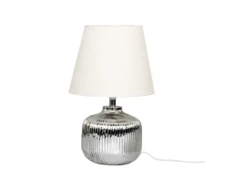 Chic Antique Tischlampen-Tischlampe aus Glas mit Rillen