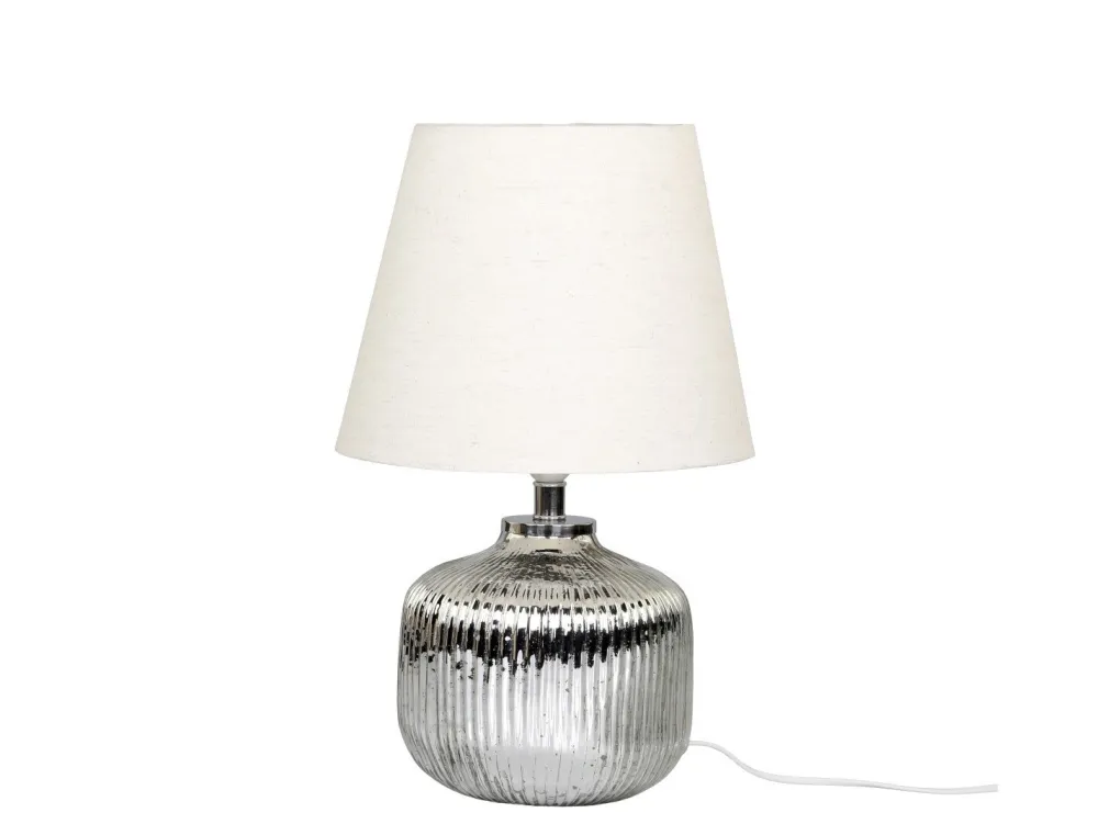 Chic Antique Tischlampen-Tischlampe aus Glas mit Rillen