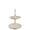 Chic Antique Etageren & Kuchenplatten|Geschirr & Tischdeko Skandinavisch-Tours Etagere mit Schnitzereien