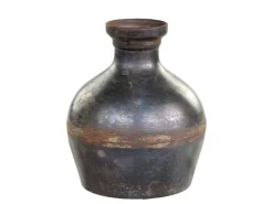 Chic Antique Vasen-Vase aus Eisen, schwarz
